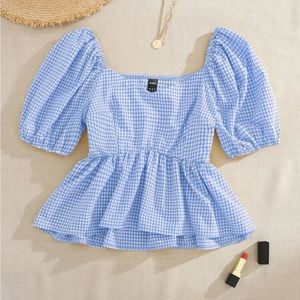 Ruffle hem blouse